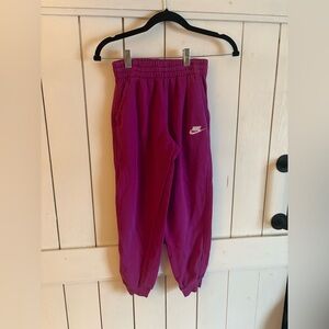 Nike Kids Youth Magenta Jogger Pants
